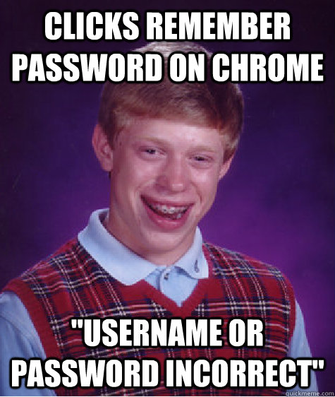 Clicks remember password on chrome 