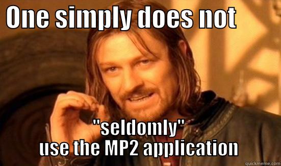  ONE SIMPLY DOES NOT          
