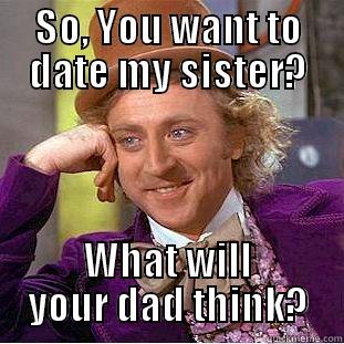 SO, YOU WANT TO DATE MY SISTER? WHAT WILL YOUR DAD THINK? Creepy Wonka