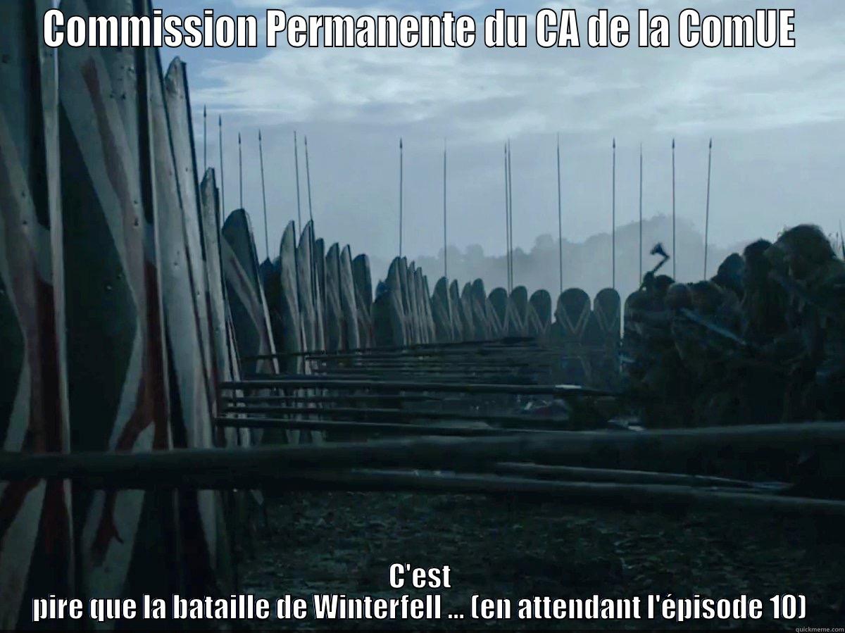 COMMISSION PERMANENTE DU CA DE LA COMUE C'EST PIRE QUE LA BATAILLE DE WINTERFELL ... (EN ATTENDANT L'ÉPISODE 10) Success Kid