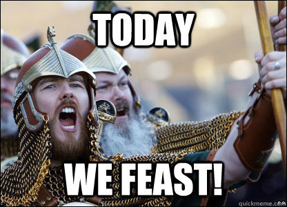 today we feast! - today we feast!  celebrating viking
