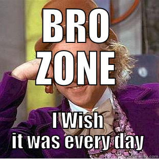 BRO ZONE I WISH IT WAS EVERY DAY Condescending Wonka