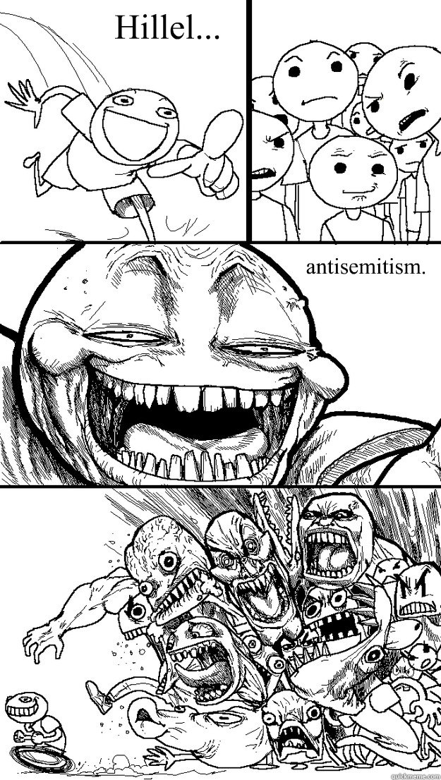antisemitism. Hillel...  Troll Bait