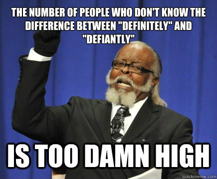 the number of people who don't know the difference between 