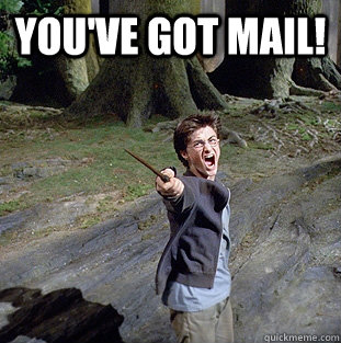 you've got mail!   Pissed off Harry