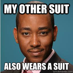 my other suit also wears a suit  