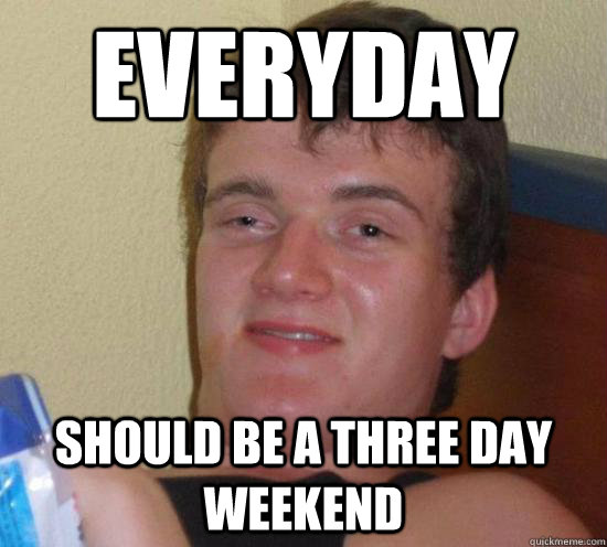 Everyday Should be a three day weekend - Everyday Should be a three day weekend  Misc