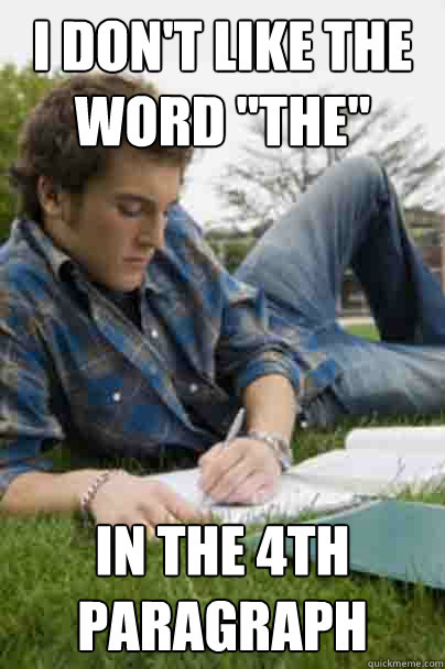 I don't like the word 