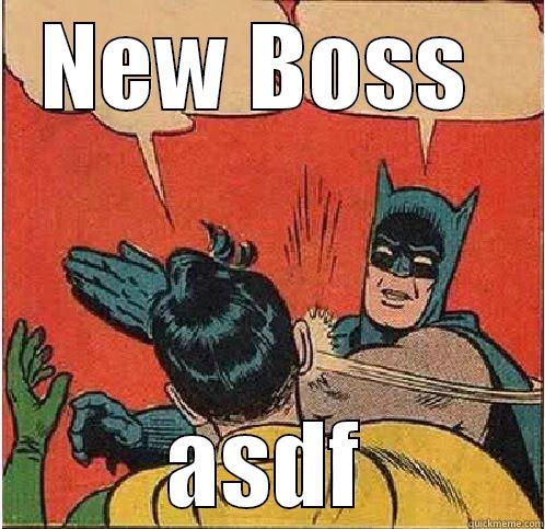 New Boss - NEW BOSS  ASDF Batman Slapping Robin