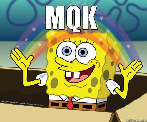 something funny  - MQK  Spongebob rainbow