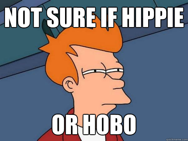 Not sure if hippie Or hobo  Futurama Fry