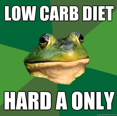 Low carb diet Hard a only  Foul Bachelor Frog
