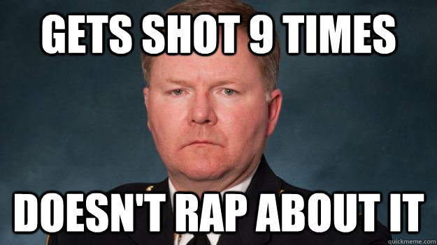 Gets shot 9 Times Doesn't Rap about it  