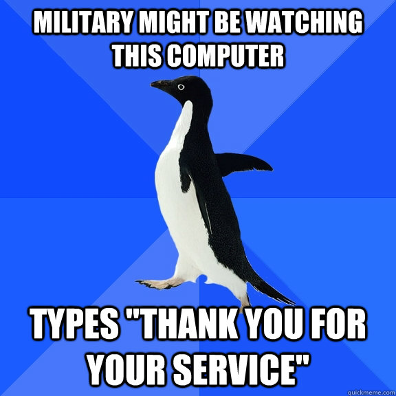 military might be watching this computer types 