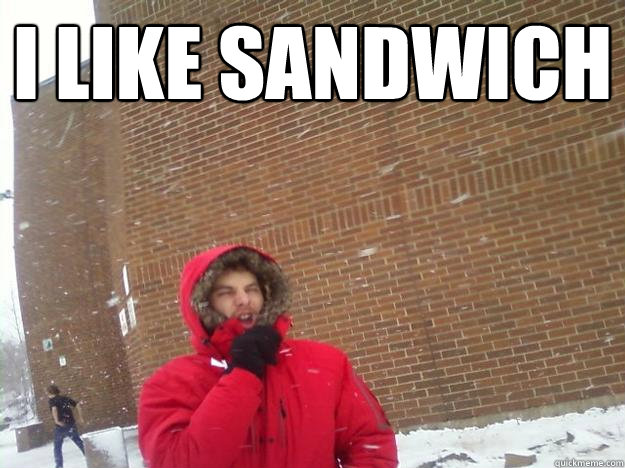 I like sandwich  - I like sandwich   Retard Boy