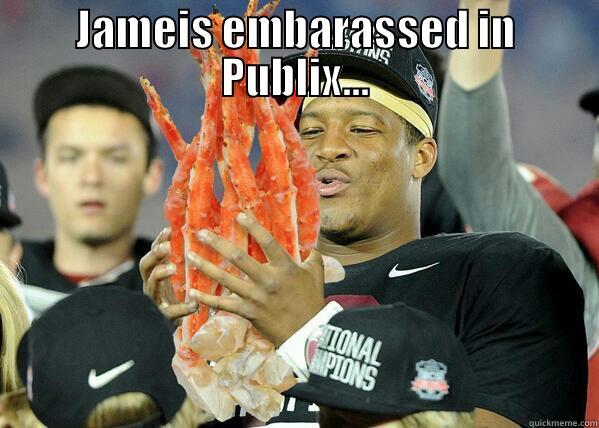 JAMEIS EMBARASSED IN PUBLIX...  Misc