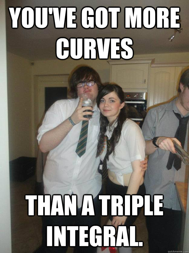 You've got more curves than a triple integral.  