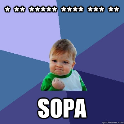 * ** ***** **** *** ** SOPA  Success Kid