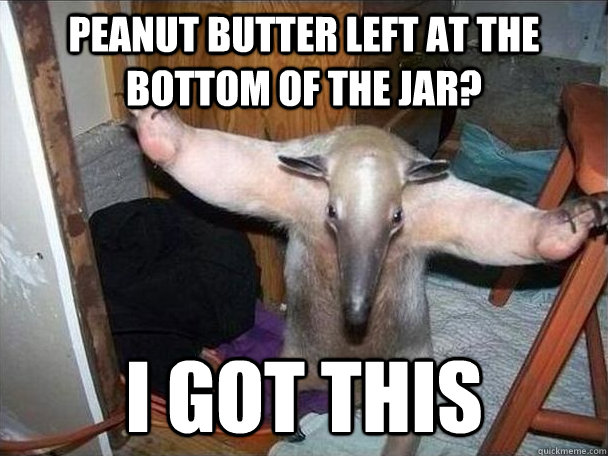 Peanut Butter Left at the bottom of the jar? i got this  I got this