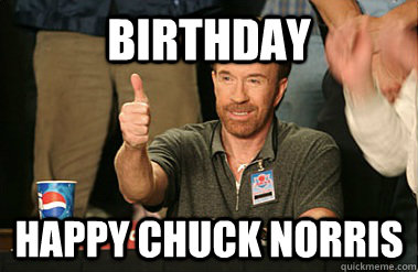 birthday happy chuck norris  