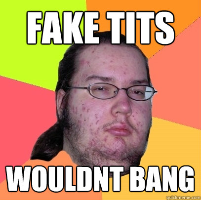 FAKE TITS WOULDNT BANG - FAKE TITS WOULDNT BANG  Butthurt Dweller
