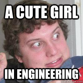 a Cute girl in engineering  