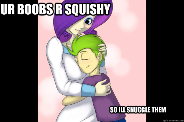 ur boobs r squishy  so ill snuggle them - ur boobs r squishy  so ill snuggle them  cute boy boobs