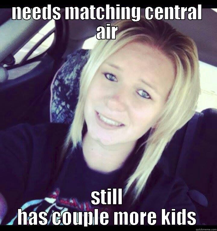 central air - NEEDS MATCHING CENTRAL AIR STILL HAS COUPLE MORE KIDS Misc