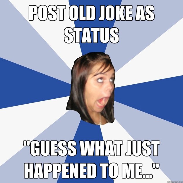 post old joke as status 