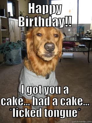 HAPPY BIRTHDAY!! I GOT YOU A CAKE... HAD A CAKE... *LICKED TONGUE* Misc
