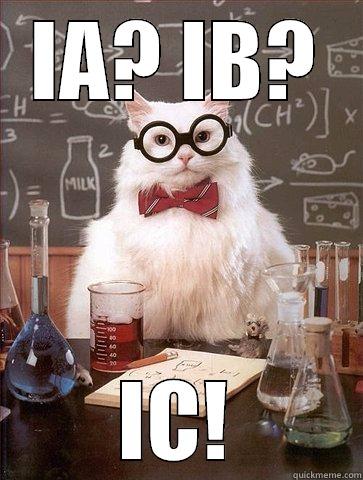 IA? IB? IC! Science Cat