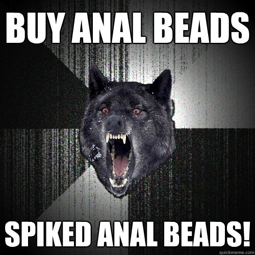 buy anal beads spiked anal beads!  Insanity Wolf
