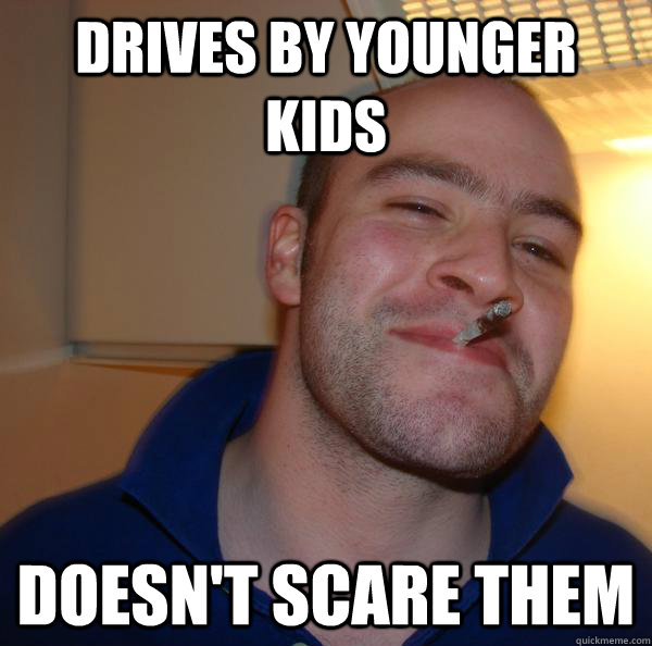 Drives by younger kids doesn't scare them - Drives by younger kids doesn't scare them  Misc