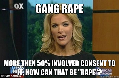 Gang Rape More then 50% involved consent to it, how can that be 