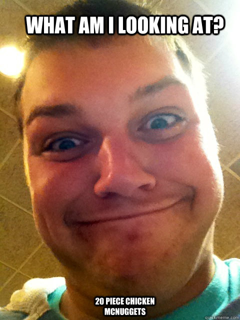 What am i looking at? 20 piece Chicken Mcnuggets  The Bj johnson