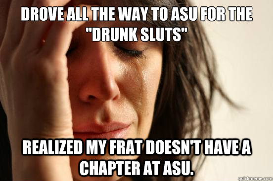 Drove all the way to ASU for the 