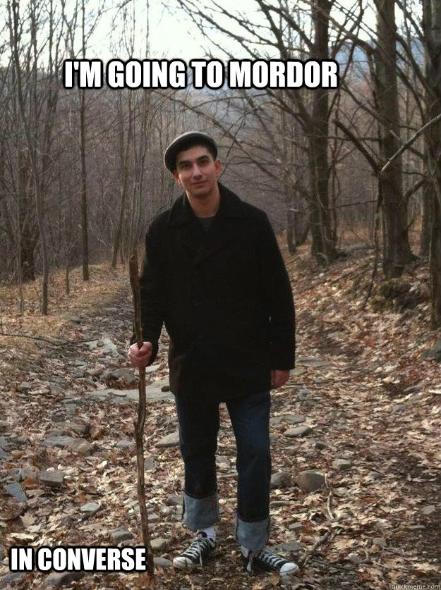 I'm going to Mordor In Converse  