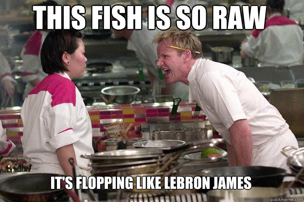 IT'S FLOPPING LIKE LEBRON JAMES THIS FISH IS SO RAW - IT'S FLOPPING LIKE LEBRON JAMES THIS FISH IS SO RAW  Misc