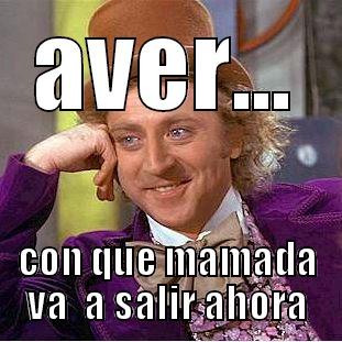AVER... CON QUE MAMADA VA  A SALIR AHORA Condescending Wonka