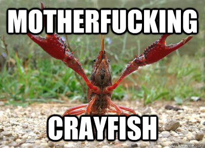 MOTHERFUCKING CRAYFISH - MOTHERFUCKING CRAYFISH  You Know that Im a Crayfish