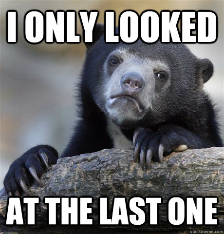 I only looked  at the last one  Confession Bear