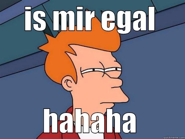 IS MIR EGAL HAHAHA Futurama Fry