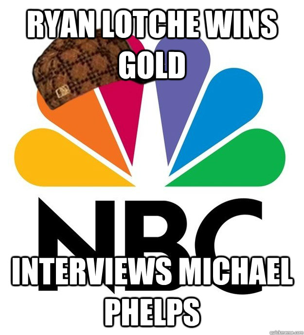 Ryan Lotche wins gold Interviews Michael Phelps - Ryan Lotche wins gold Interviews Michael Phelps  Scumbag NBC