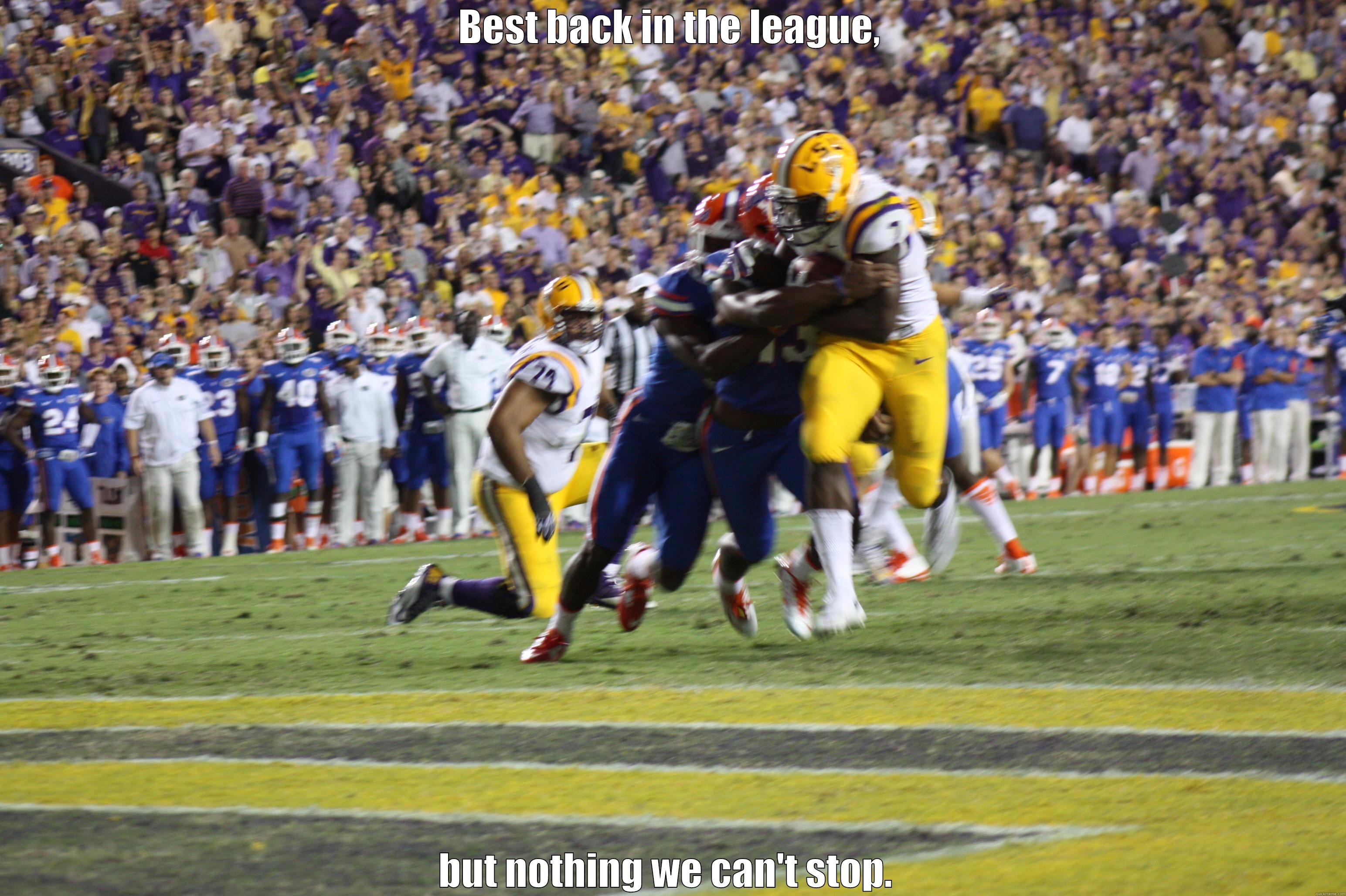 BEST BACK IN THE LEAGUE, BUT NOTHING WE CAN'T STOP.  Misc