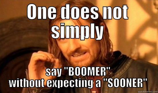 ONE DOES NOT SIMPLY SAY 