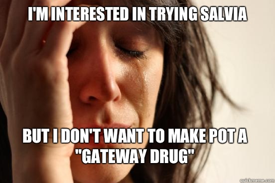 I'm interested in trying salvia But I don't want to make pot a 