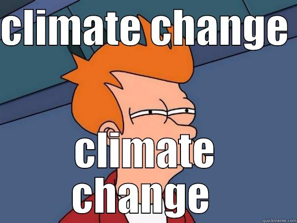 CLIMATE CHANGE  CLIMATE CHANGE  Futurama Fry