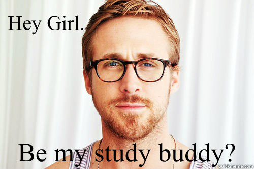 Hey Girl. Be my study buddy?  