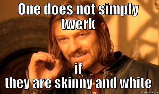 ONE DOES NOT SIMPLY TWERK IF THEY ARE SKINNY AND WHITE Boromir