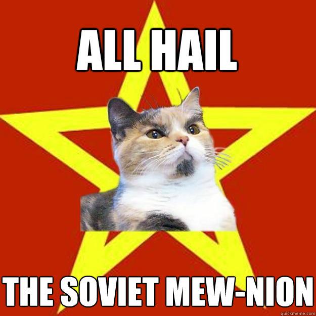 all hail the soviet mew-nion  Lenin Cat